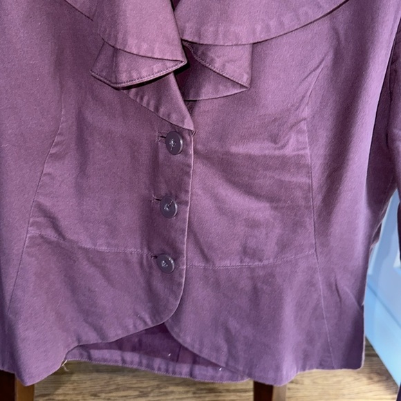 Odille (Anthropologie) Plum Blazer - size 2 - Picture 4 of 5